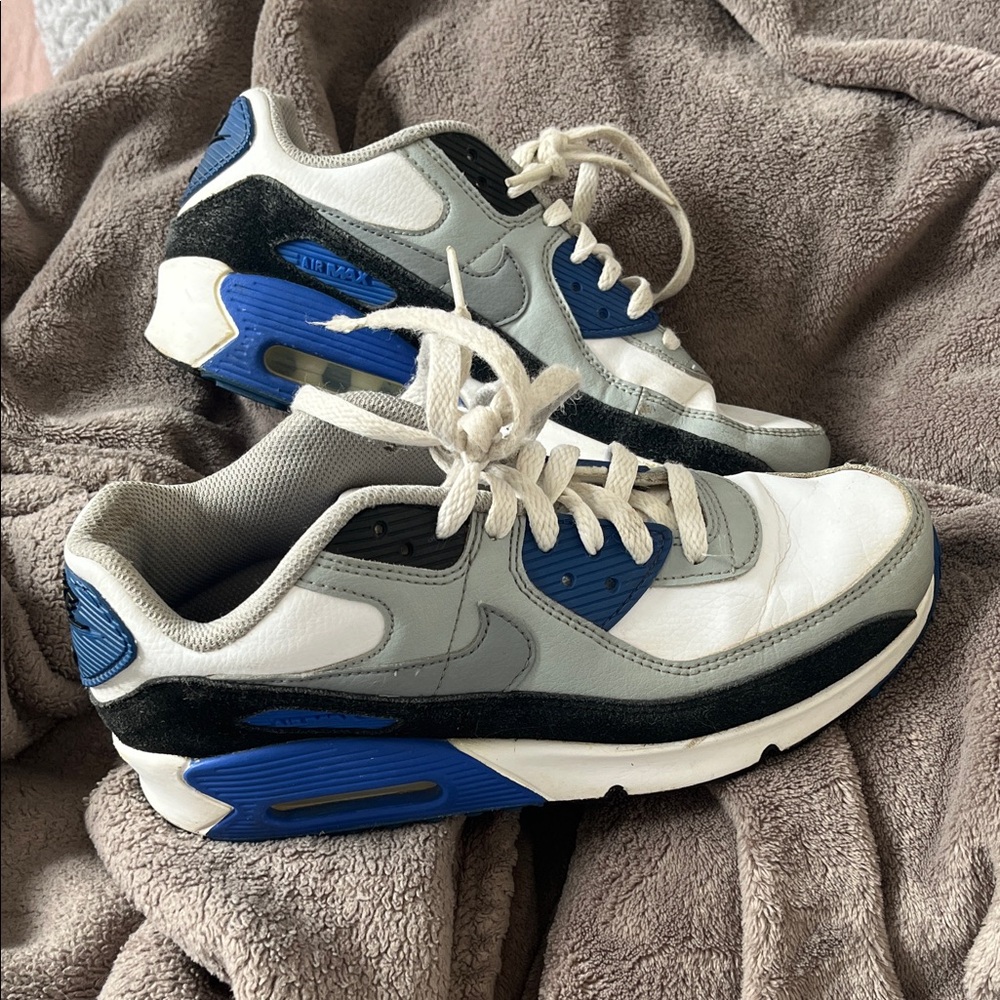 Nike Black and Blue Sneakers